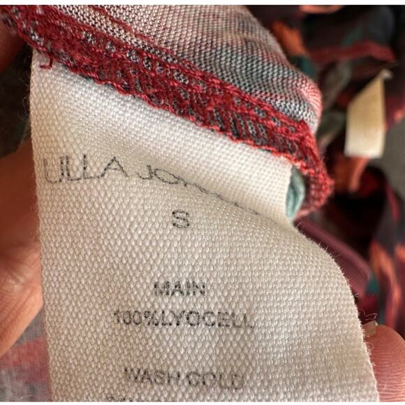 Ulla Johnson Fall Abstract Midi Dress SMALL Bodycon Ruched Career Designer $520 - Picture 13 of 14